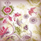 Miniatura fototapety Warme Blumen und Vögel