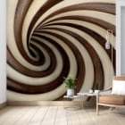 Miniatura fototapety Spirale 3D we wnętrzu salonu