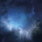Miniatura fototapety Blauer Weltraumnebel