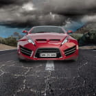 Miniatura fototapety Roter Supersportwagen
