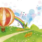 Miniatura fototapety Wunderschöner Heißluftballon