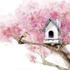 Miniatura fototapety Vogelhaus auf einem Baum