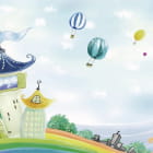 Miniatura fototapety Luftballons über dem Regenbogen