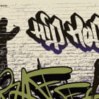 Miniatura fototapety Hip-Hop-Graffiti