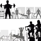 Miniatura fototapety Training im Fitnesstudio