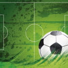 Miniatura fototapety Grüner Fußballplatz