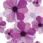 Miniatura fototapety Große lila Blüten
