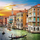 Miniatura fototapety Abendsonnenuntergang in Venedig