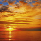 Miniatura fototapety Wunderschöner Abendsonnenuntergang