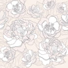 Miniatura fototapety Volumetrische Blumenzeichnung