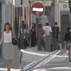 Miniatura fototapety Straßenillustration fragment # 1