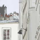 Miniatura fototapety Straßenillustration fragment #2