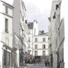 Miniatura fototapety Straßenillustration