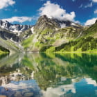 Miniatura fototapety Riesiger Bergsee