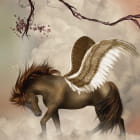 Miniatura fototapety Geflügelter Pegasus