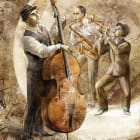 Miniatura fototapety Musiker zeichnen