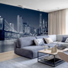Miniatura fototapety New York schwarz und weiß we wnętrzu salonu