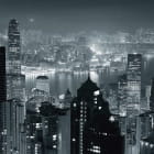 Miniatura fototapety Schwarz-weißes Hongkong