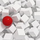 Miniatura fototapety Kugel in Würfel schneiden