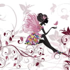 Miniatura fototapety Fee mit Blumen