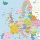 Miniatura fototapety Eine Karte von Europa