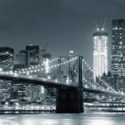 Miniatura fototapety Brooklyn Bridge schwarz und weiß