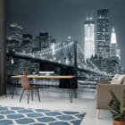 Miniatura fototapety Brooklyn Bridge schwarz und weiß we wnętrzu pokoju nastolatka
