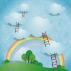 Miniatura fototapety Treppe zu den Wolken