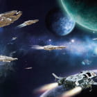 Miniatura fototapety Weltraumstreitkräfte